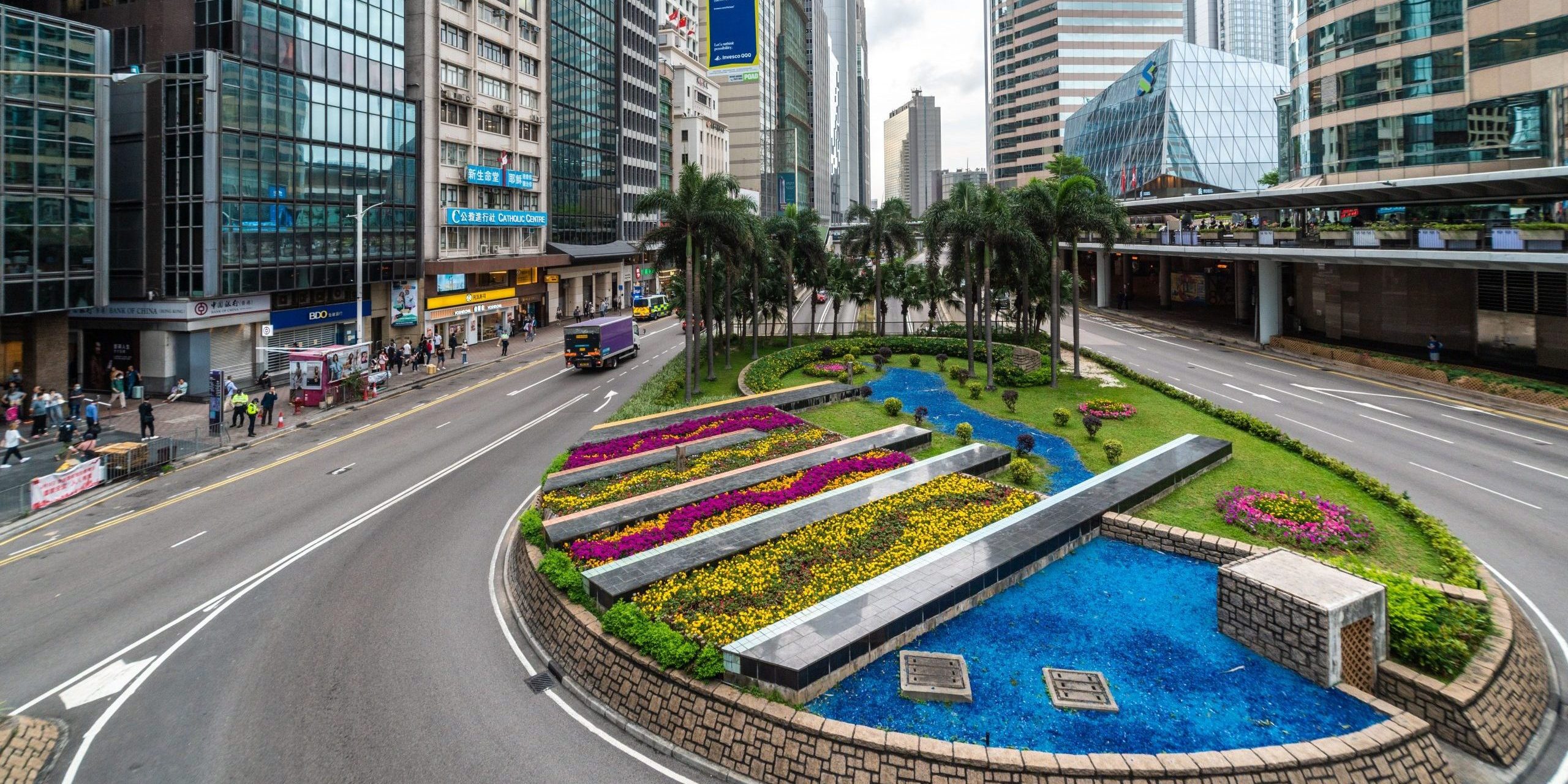 Hong Kong Central road
