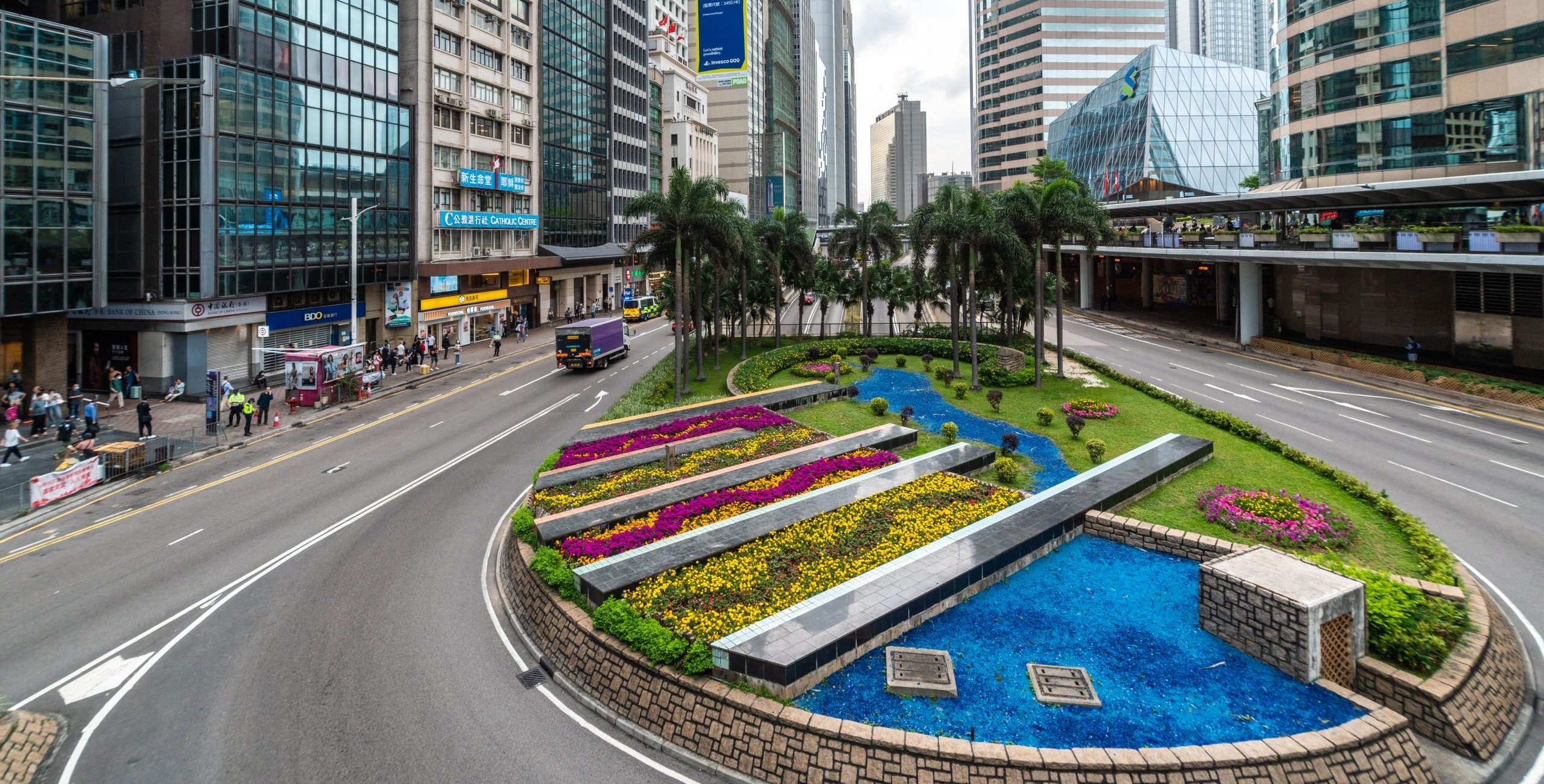 Hong Kong Central road